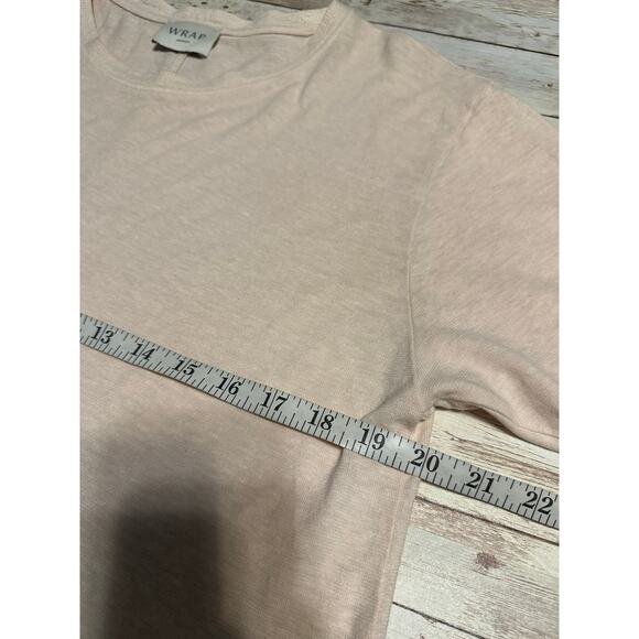 Wrap London Round Neck Short-Sleeve Tee Women's Size 8 Hemp Cotton Off White - Picture 6 of 6